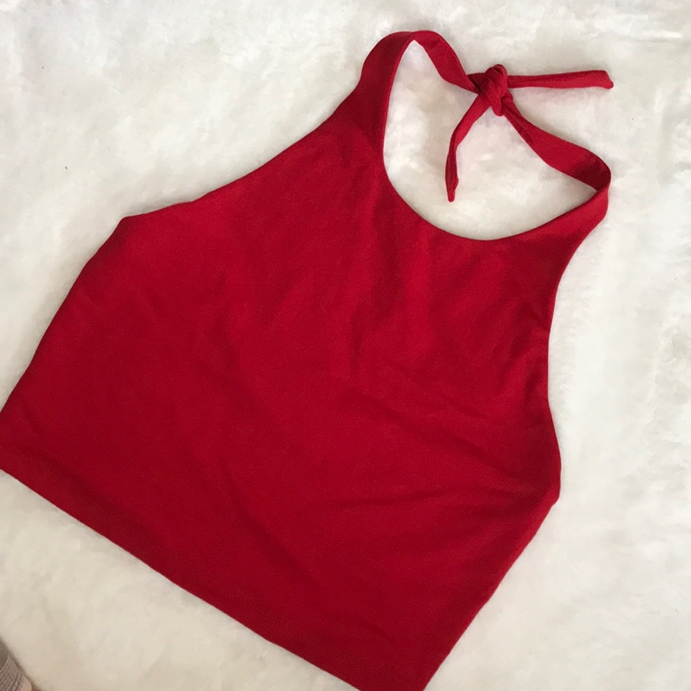 Susana Monaco Red Crop Top